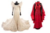 Two Pierre Cardin Dresses From Ebony Fashion Fair, One Worn By Iman, 1970-1984