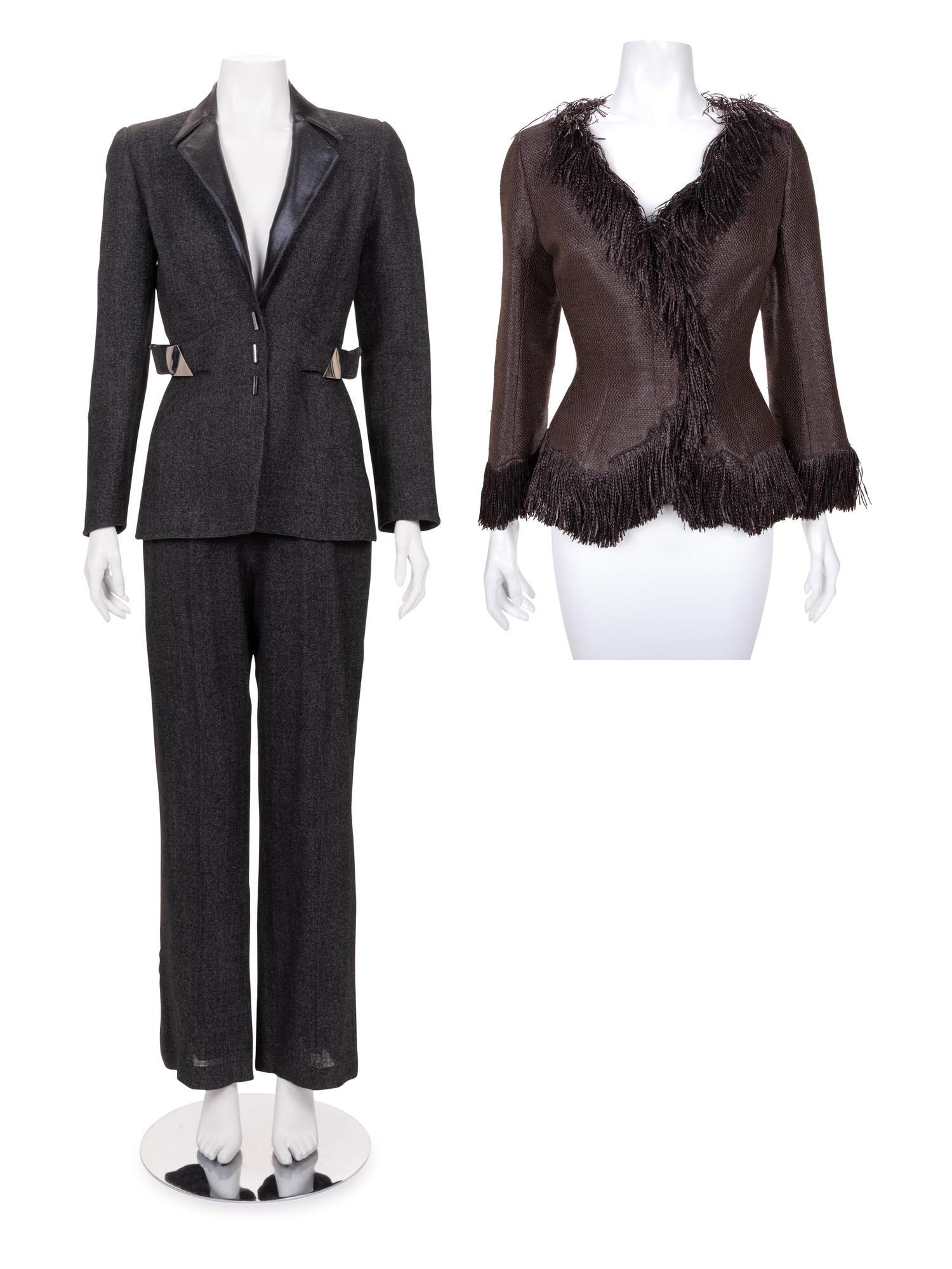 Three Thierry Mugler Pieces: One Pant Suit and One Jacket, 1980-90s