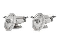 A Pair of Paul Storr George III Silver Covered Sauce Tureens
