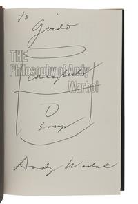 [FINE PRESS & LIVRE D'ARTISTE]. -- WARHOL, Andy (1928-1987). The Philosophy of Andy Warhol (From A to B and Back Again) . New York and London: Harcourt Brace Jovanovich, [1975].