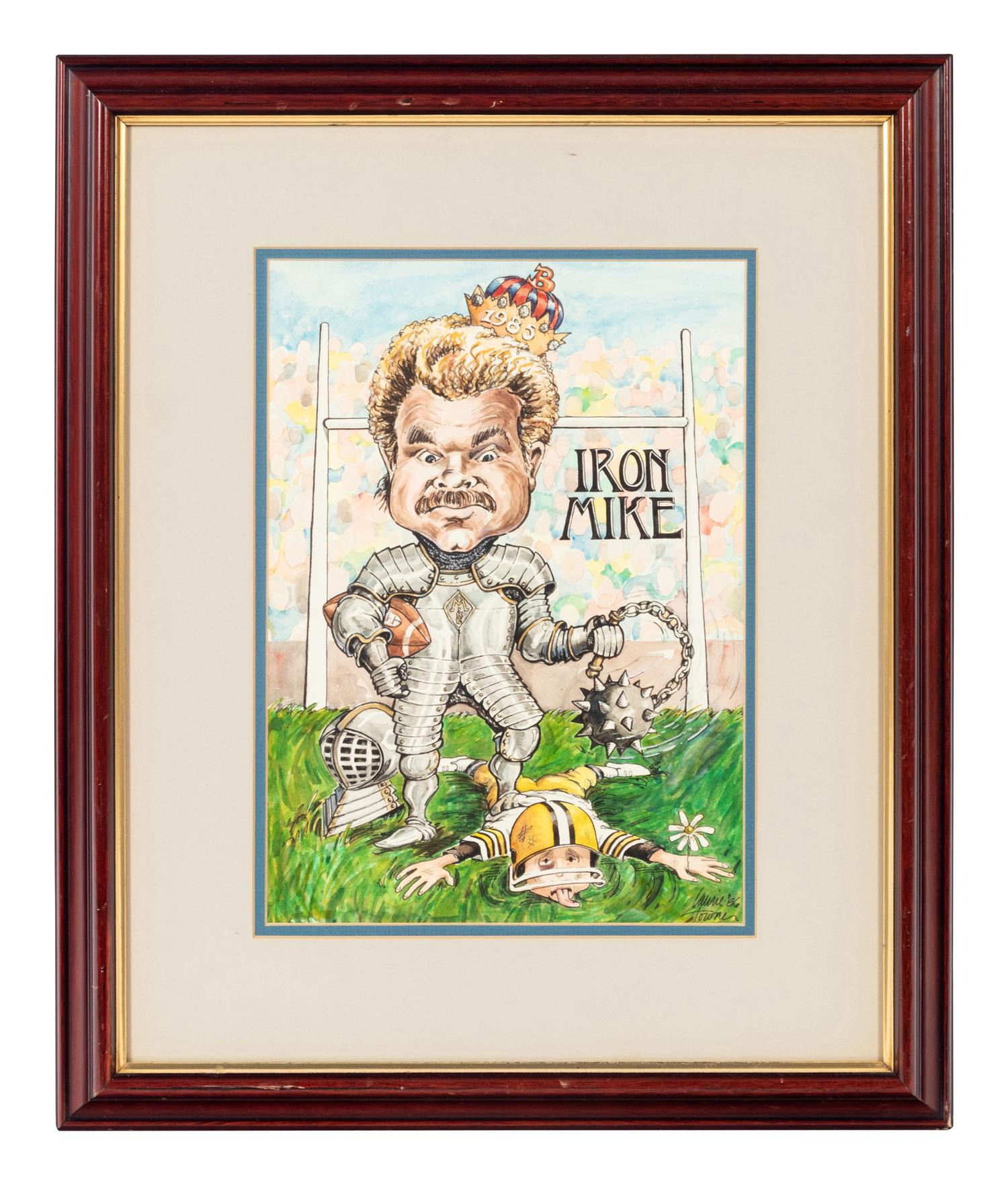 A Group of Five Mike Ditka Artworks Formerly Displayed at Mike Ditka’s Restaurant