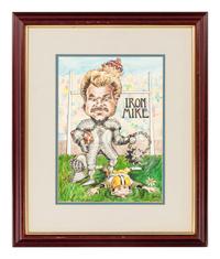 A Group of Five Mike Ditka Artworks Formerly Displayed at Mike Ditka’s Restaurant
