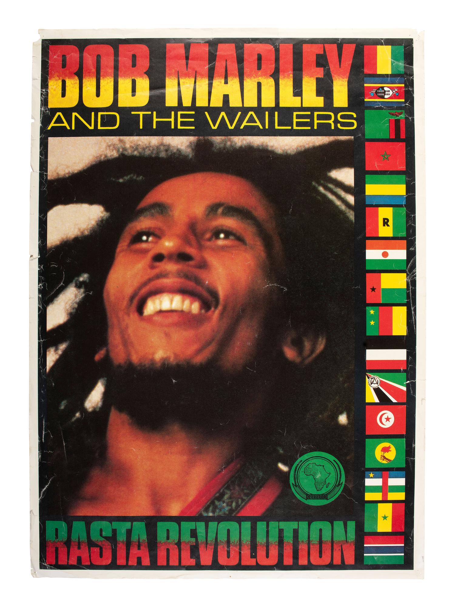 [MUSIC]. A group of 2 Bob Marley posters, comprising: