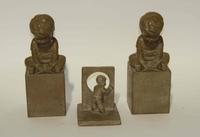 Five Haeger Pottery Figural Articles Height of tallest 13 1/4 inches.