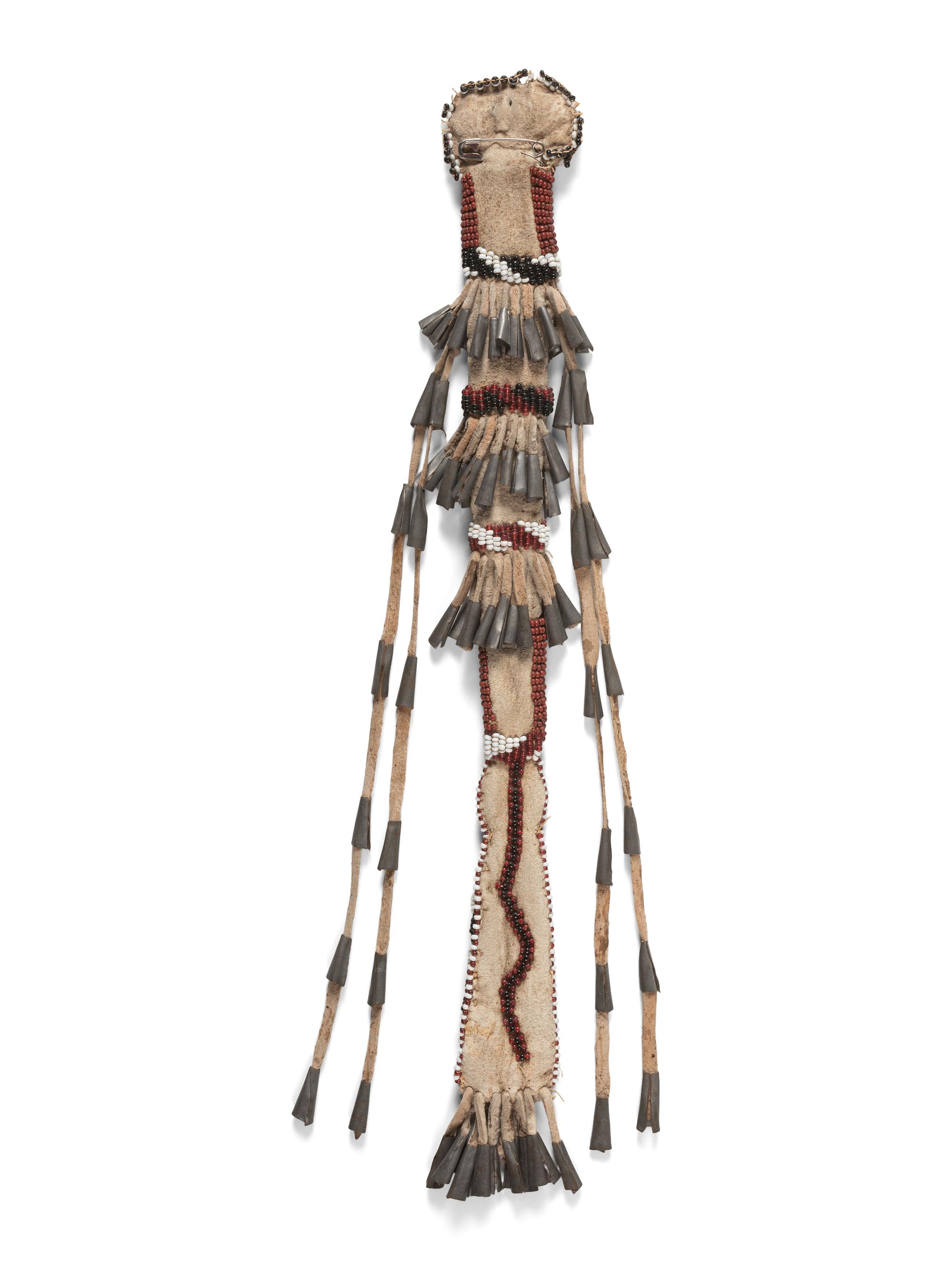 Apache Beaded Hide Awl Case
