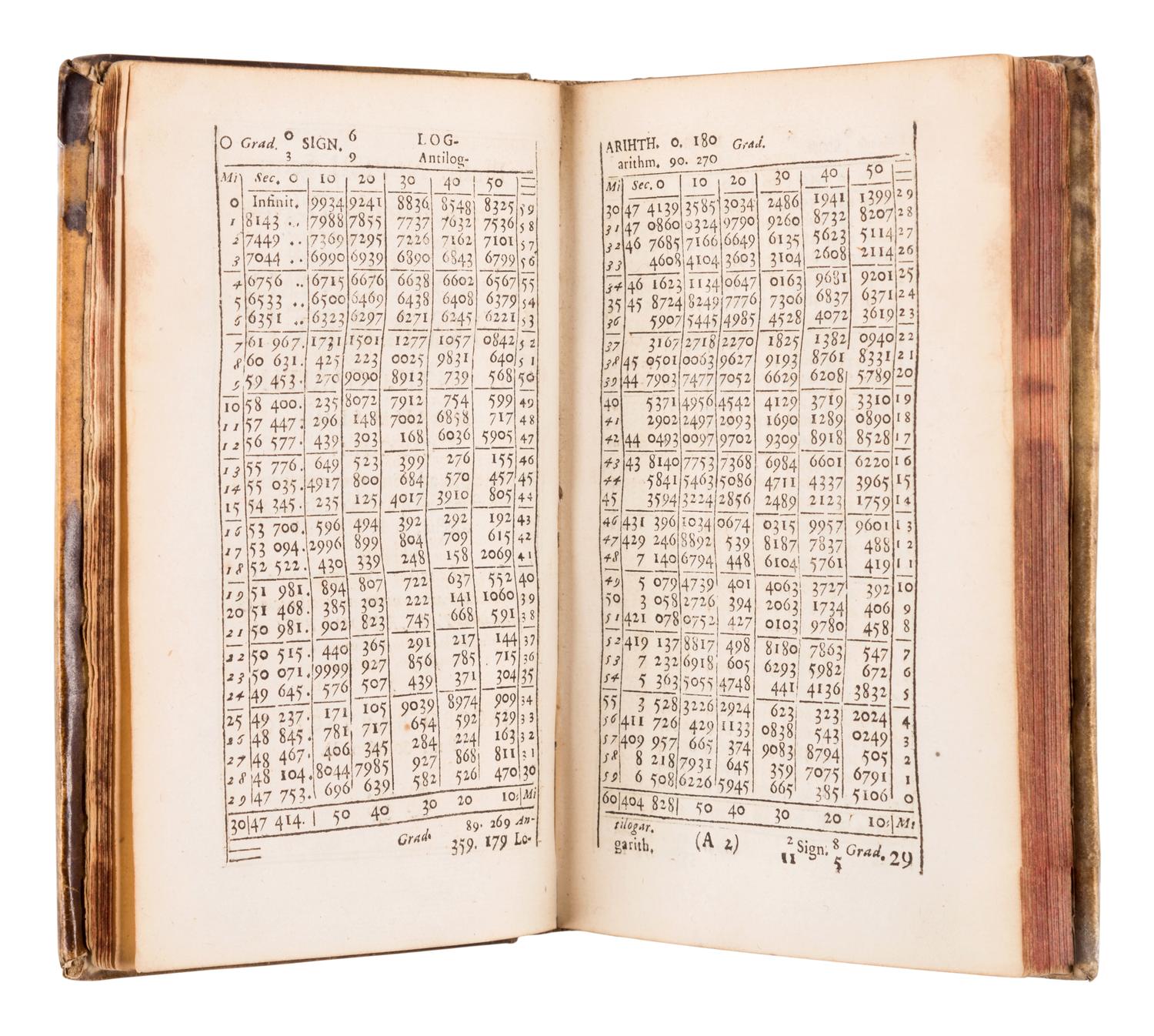 KEPLER, Johannes (1571-1630) and Jacobus BARTSCH (ca 1600-1633). Tabulae manuales logarithmicae ad calculum Astronomicum ... Strassburg: Johann Pastorius for Theodor Lerse, 1700.