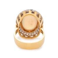 OPAL AND DIAMOND RING