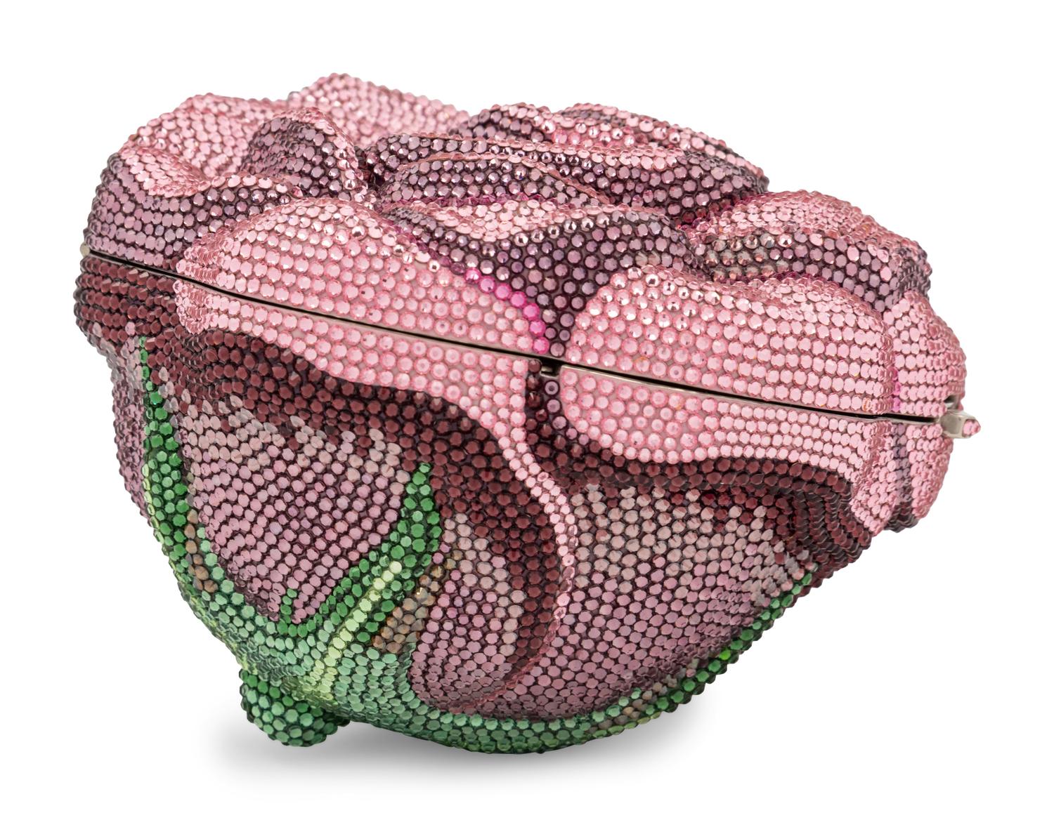 Judith Leiber Collector's Edition Pink Rose Minaudière