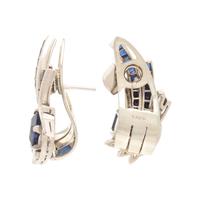 Raymond Yard, Sapphire and Diamond Earrings
