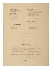 [ART] MacLeish, Norman. Exhibition of Negro Artists of Chicago . Washington: Howard University, 1941.