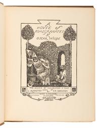 WILDE, Oscar (1854-1900). A House of Pomegranates . London: James R. Osgood, 1891.