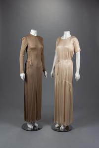 Two Geoffrey Beene Evening Dresses, Fall 1975
