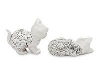 Two French Silver-Plate Zoomorphic Figures