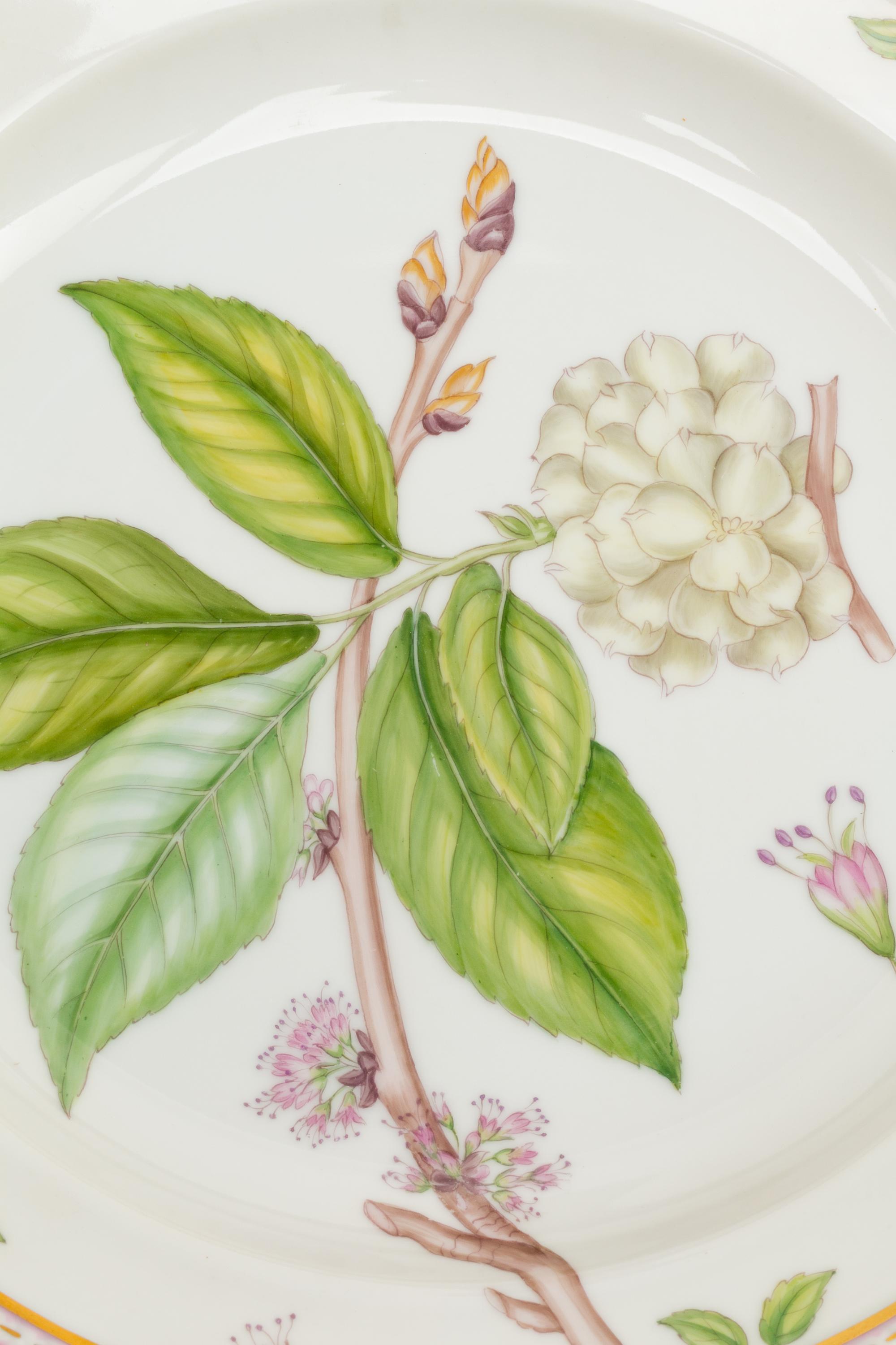 Four Royal Copenhagen Flora Danica Porcelain Serving Articles