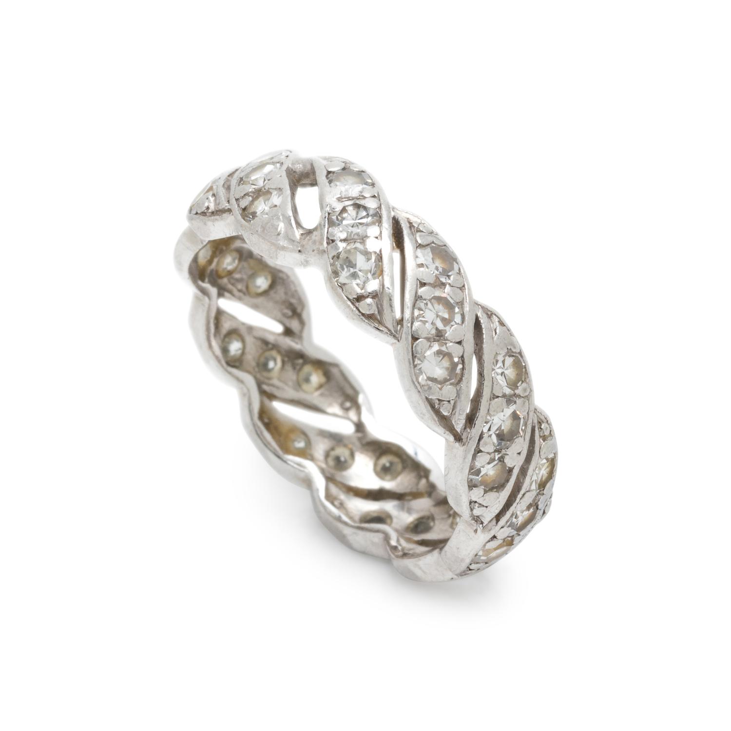 PLATINUM AND DIAMOND RING