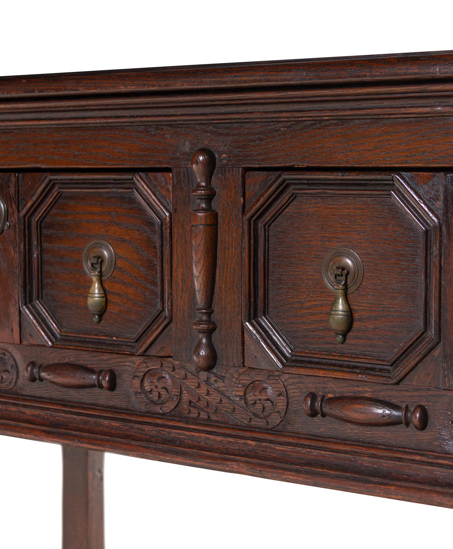 A Charles II Style Oak Server