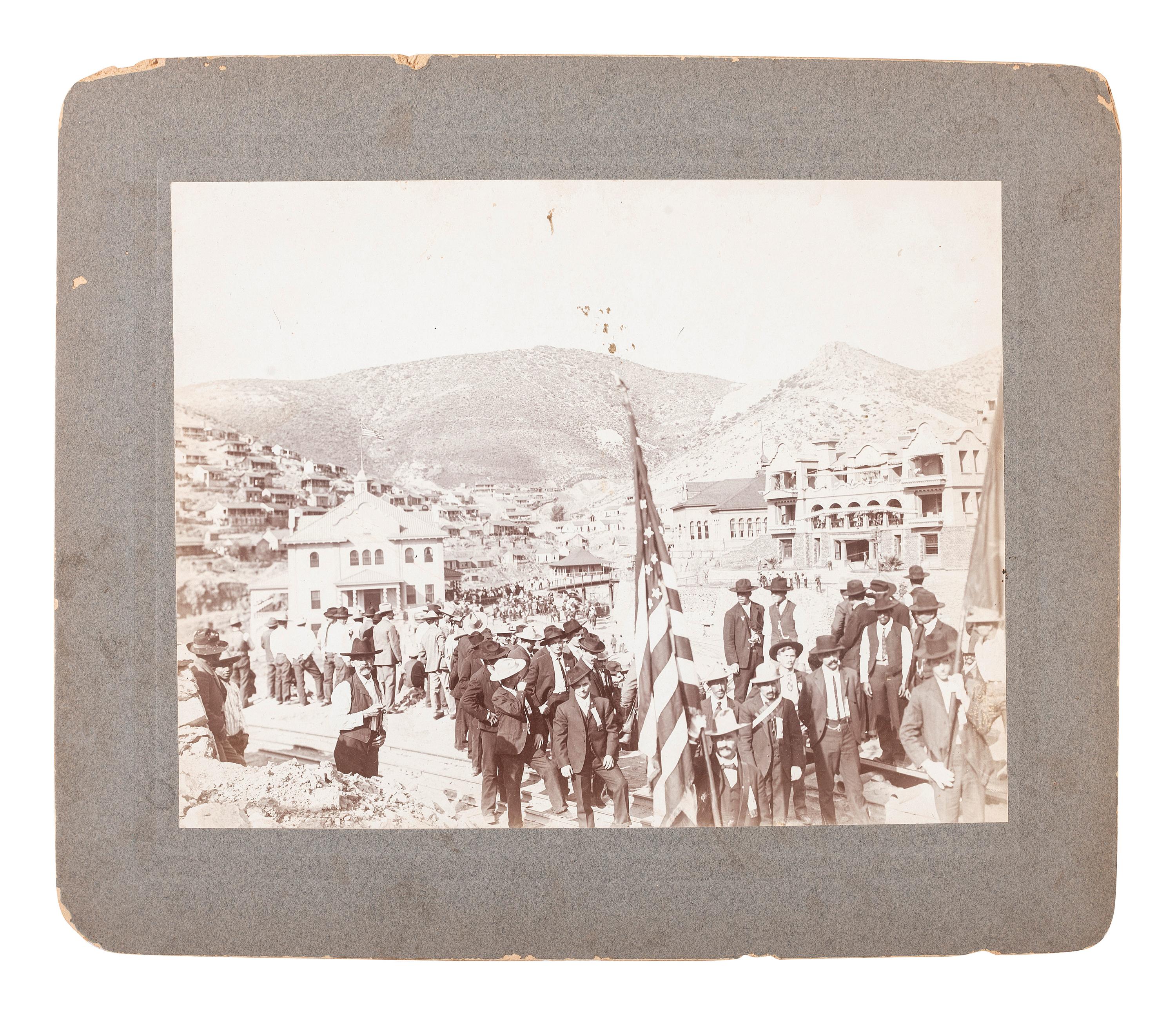 [WESTERN AMERICANA - MINING]. A group of 8 photographs of Morenci, Arizona. Ca early 1900s.
