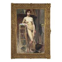 Albert Marquet (French, 1875-1947) — Femme Nue Debout dans un Atelier , c. 1900