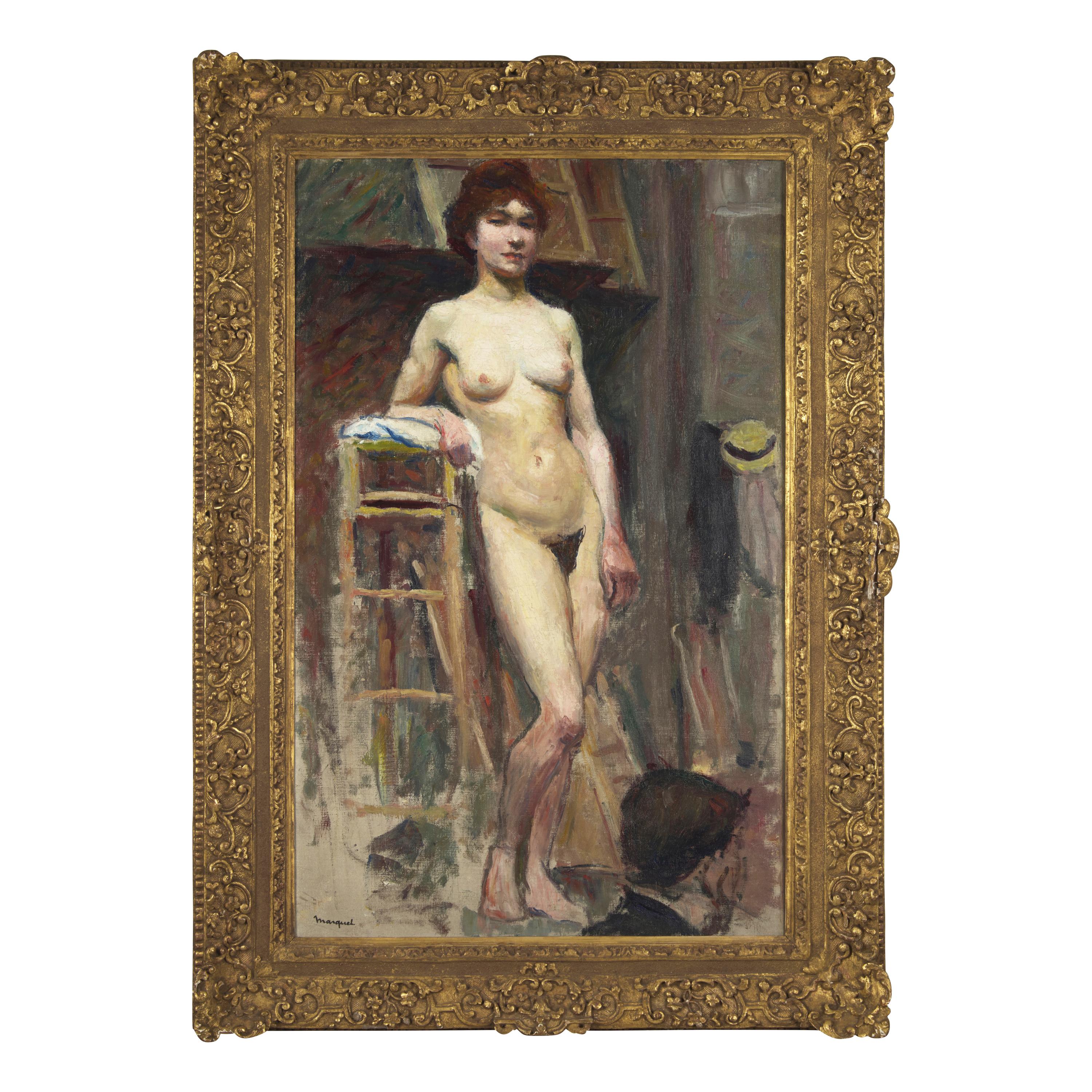 Albert Marquet (French, 1875-1947) — Femme Nue Debout dans un Atelier , c. 1900