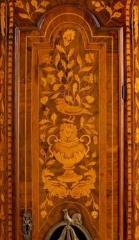 A Dutch Rococo Marquetry Longcase Clock — 18TH CENTURY