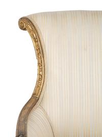A Pair of Regency Style Giltwood Chairs — 19TH CENTURY
