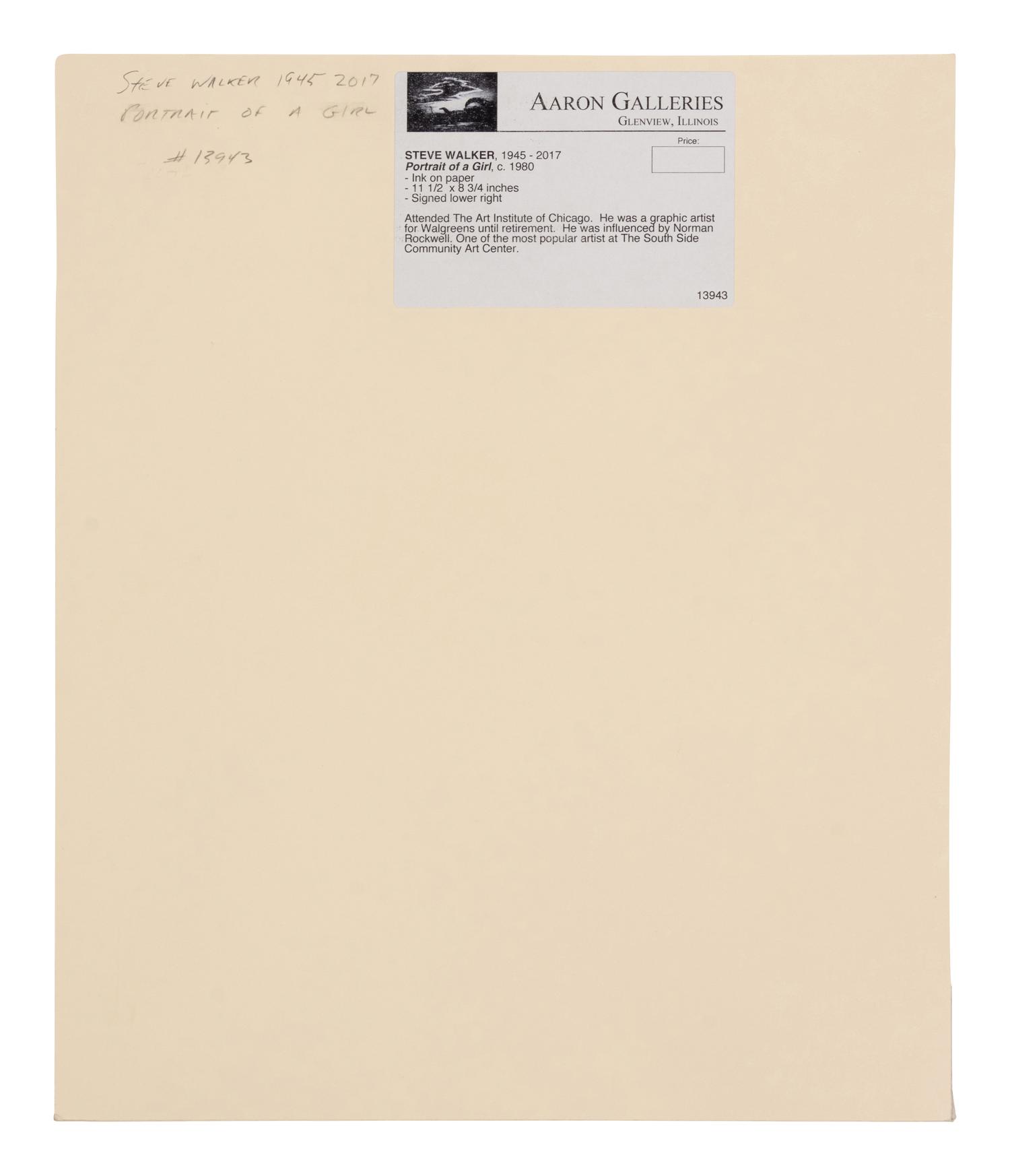 Portrait of a Girl , c. 1980