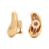YELLOW GOLD BEAN EARRINGS