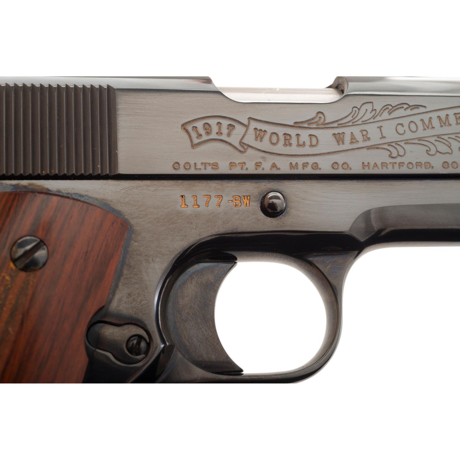 **Colt 1911 World War I Belleau Wood Commemorative Pistol in Display Case