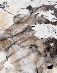 A Contemporary Chrome and Marble-Top Dining Table