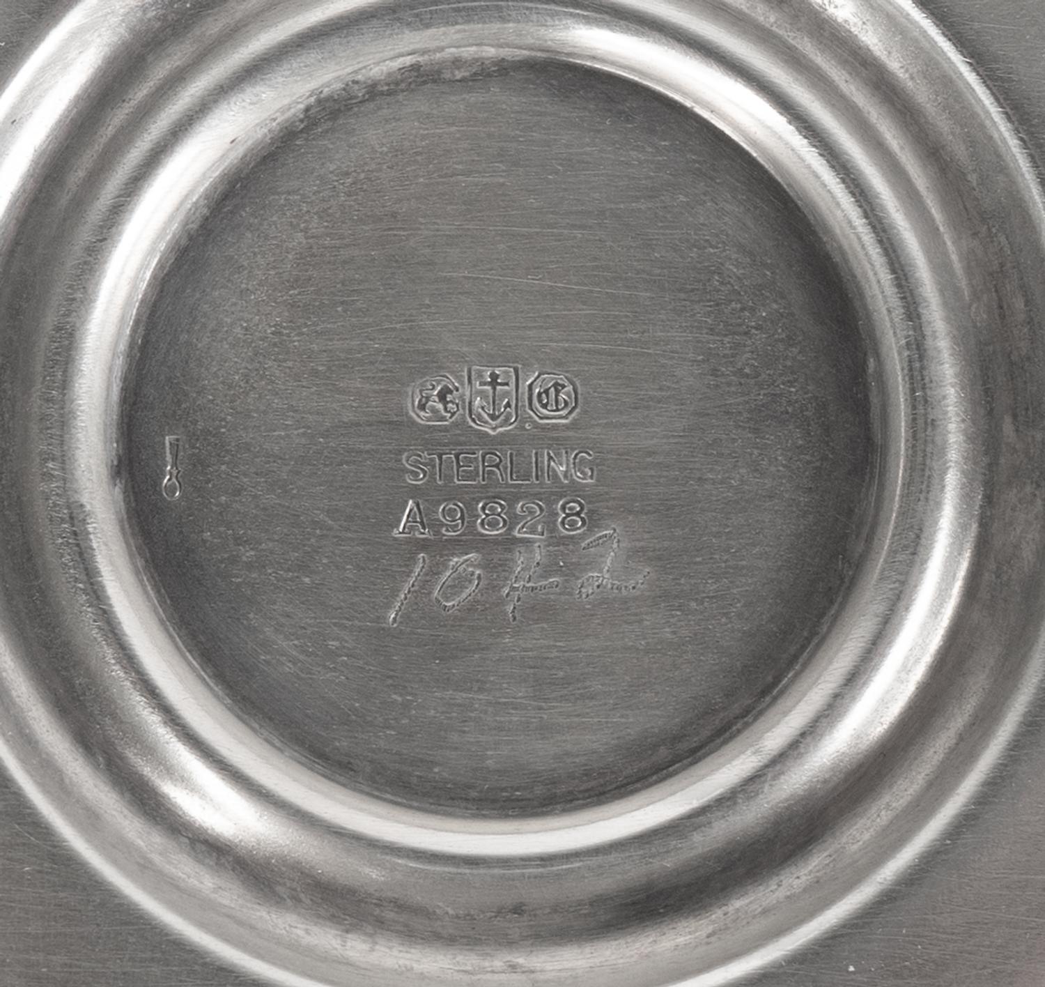 An American Silver Tea and Coffee Service with Oval Tray and Pair of Weighted Candlesticks — GORHAM MANUFACTURING COMPANY, PROVIDENCE, RHODE ISLAND