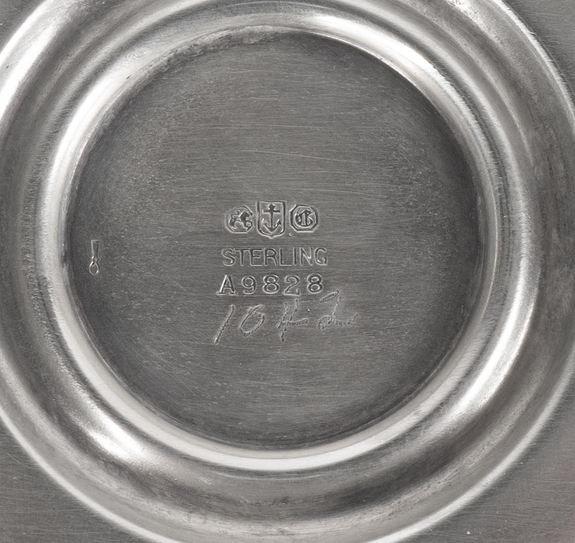 An American Silver Tea and Coffee Service with Oval Tray and Pair of Weighted Candlesticks — GORHAM MANUFACTURING COMPANY, PROVIDENCE, RHODE ISLAND