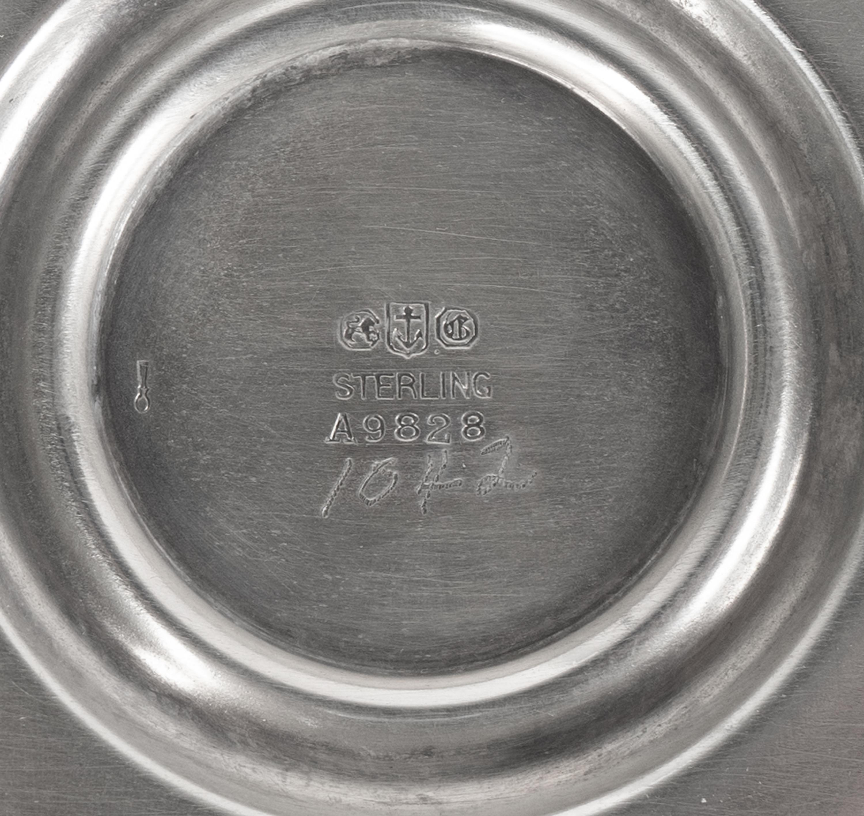 An American Silver Tea and Coffee Service with Oval Tray and Pair of Weighted Candlesticks — GORHAM MANUFACTURING COMPANY, PROVIDENCE, RHODE ISLAND