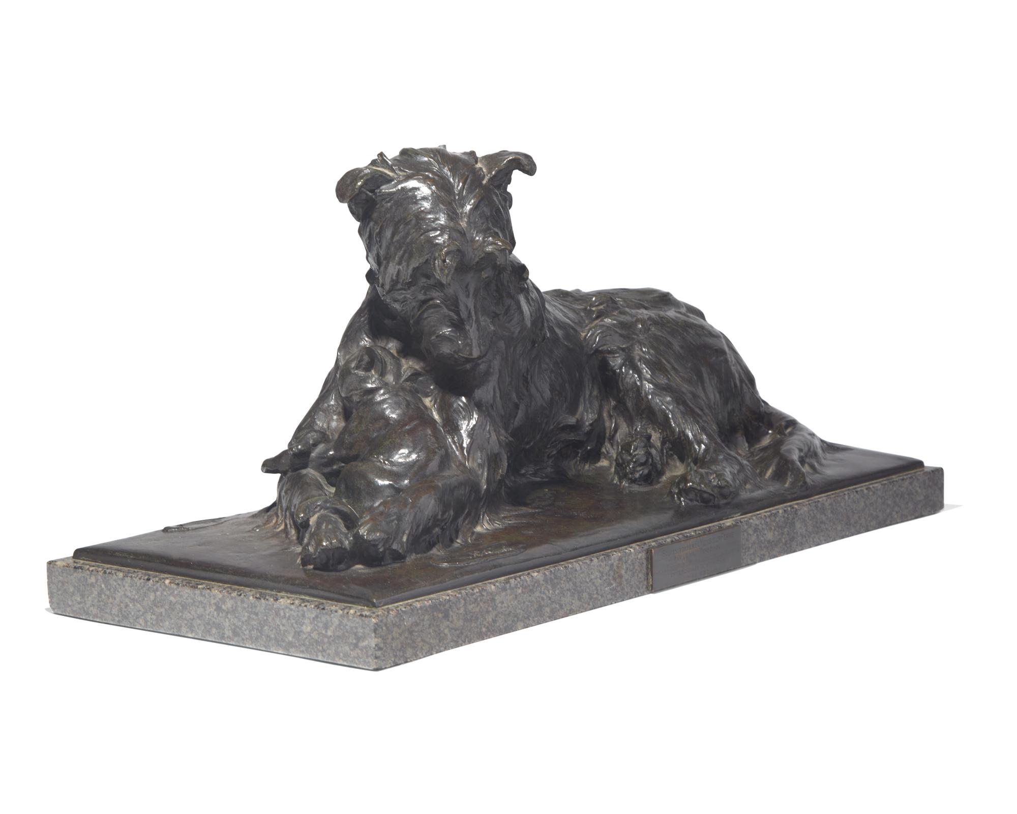 Charles Paillet (French, 1871-1937), A Bronze Sculpture: The Two Friends