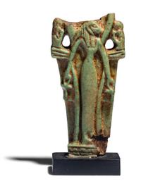 An Egyptian Faience Plaque with Sekhmet