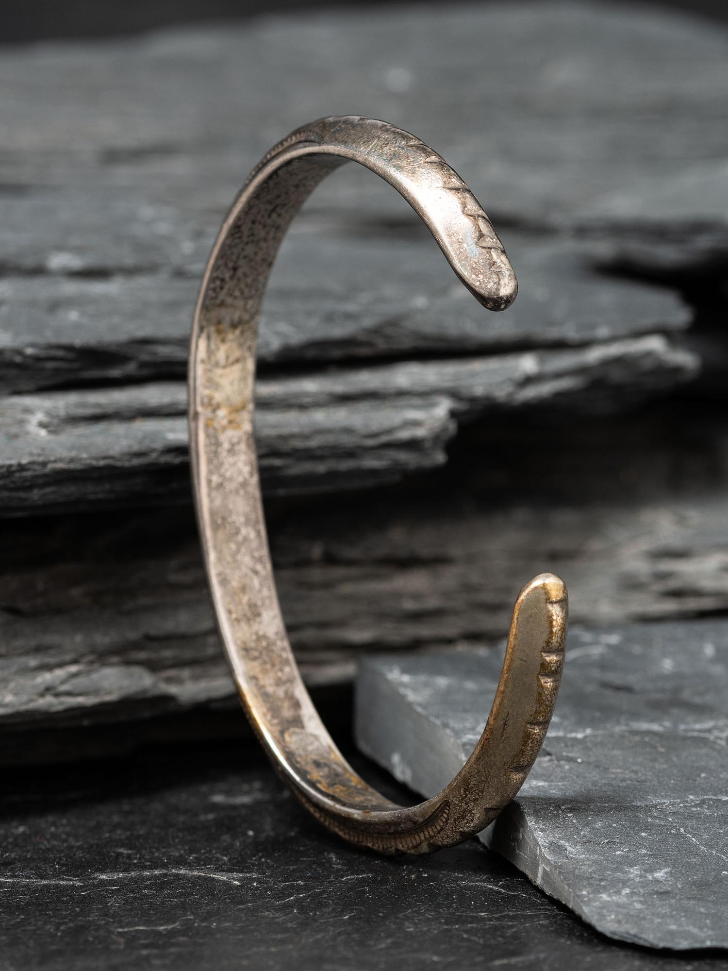 Navajo Slender Ingot Carinated Cuff Bracelets, Collected by Hoffman Birney (1891-1958)