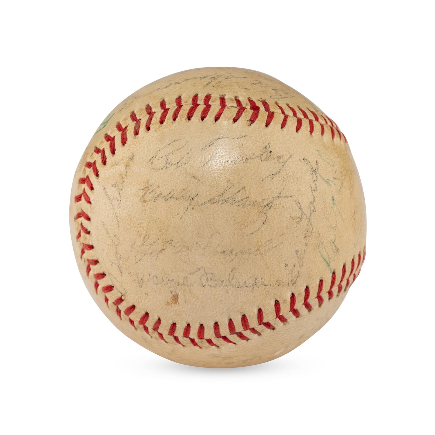 A Ty Cobb Signed Autograph Baseball (Beckett Authentication Services Letter of Authenticity)