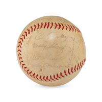 A Ty Cobb Signed Autograph Baseball (Beckett Authentication Services Letter of Authenticity)