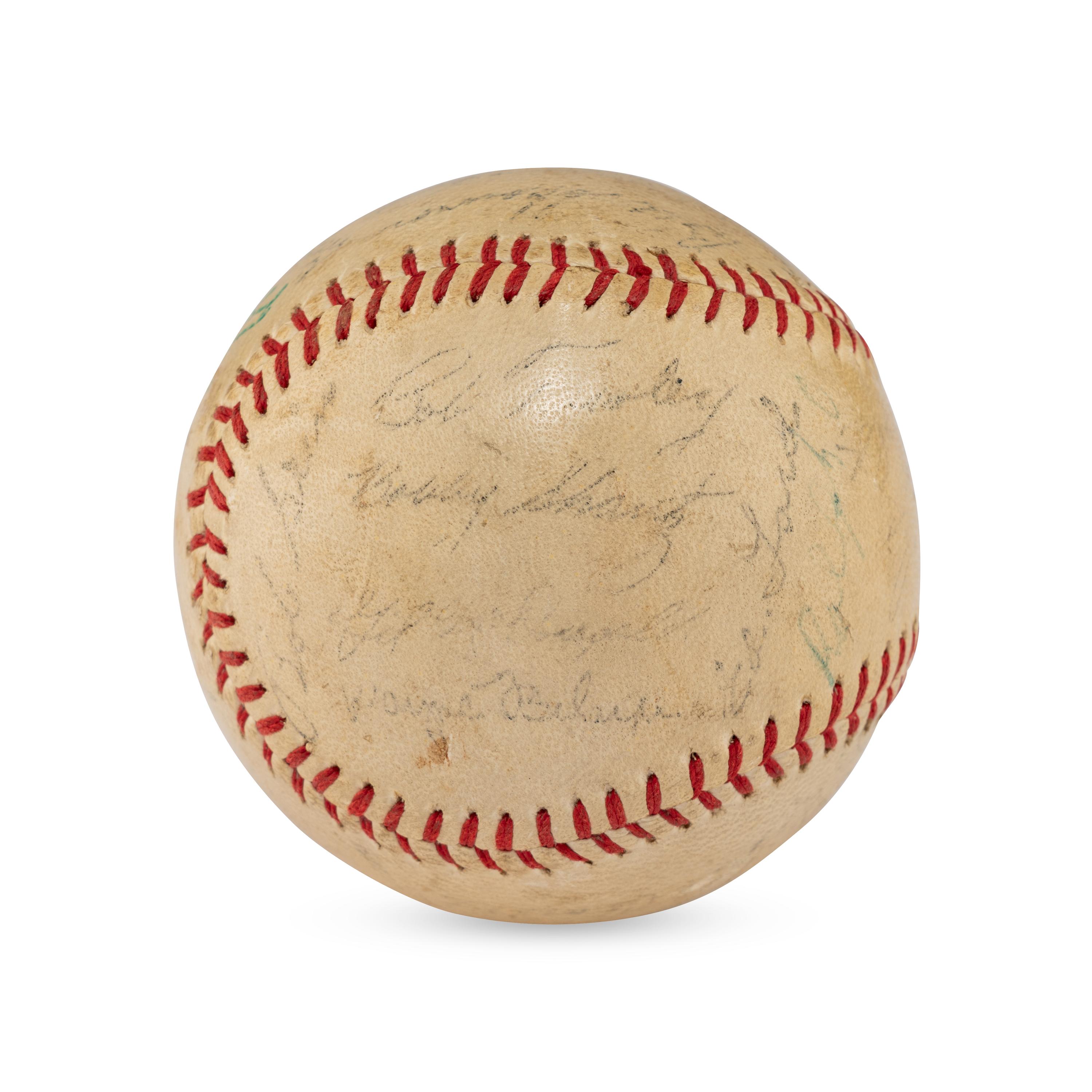 A Ty Cobb Signed Autograph Baseball (Beckett Authentication Services Letter of Authenticity)