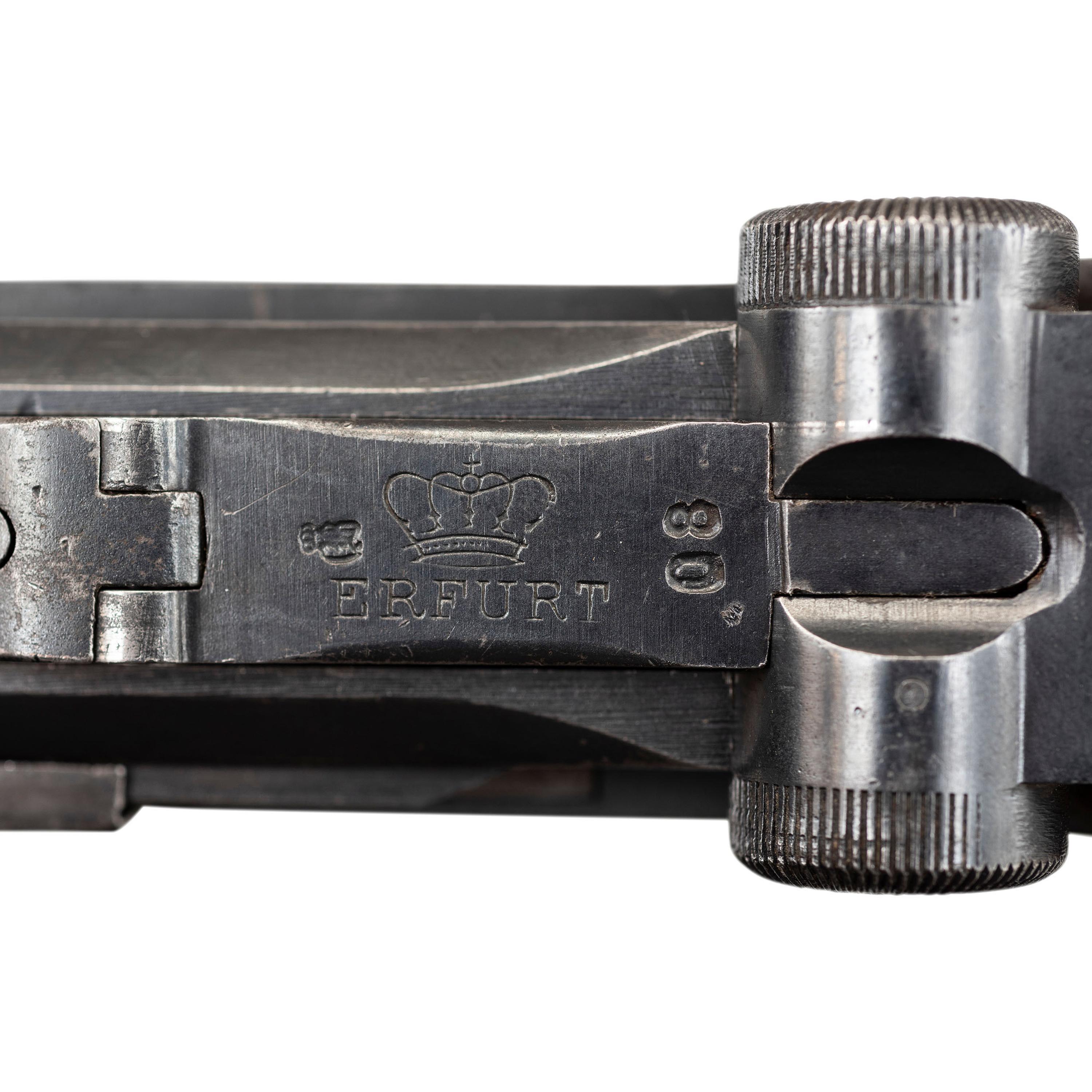 ** Erfurt P.08 Luger Dated 1917 with Matching Numbers and Martial Markings