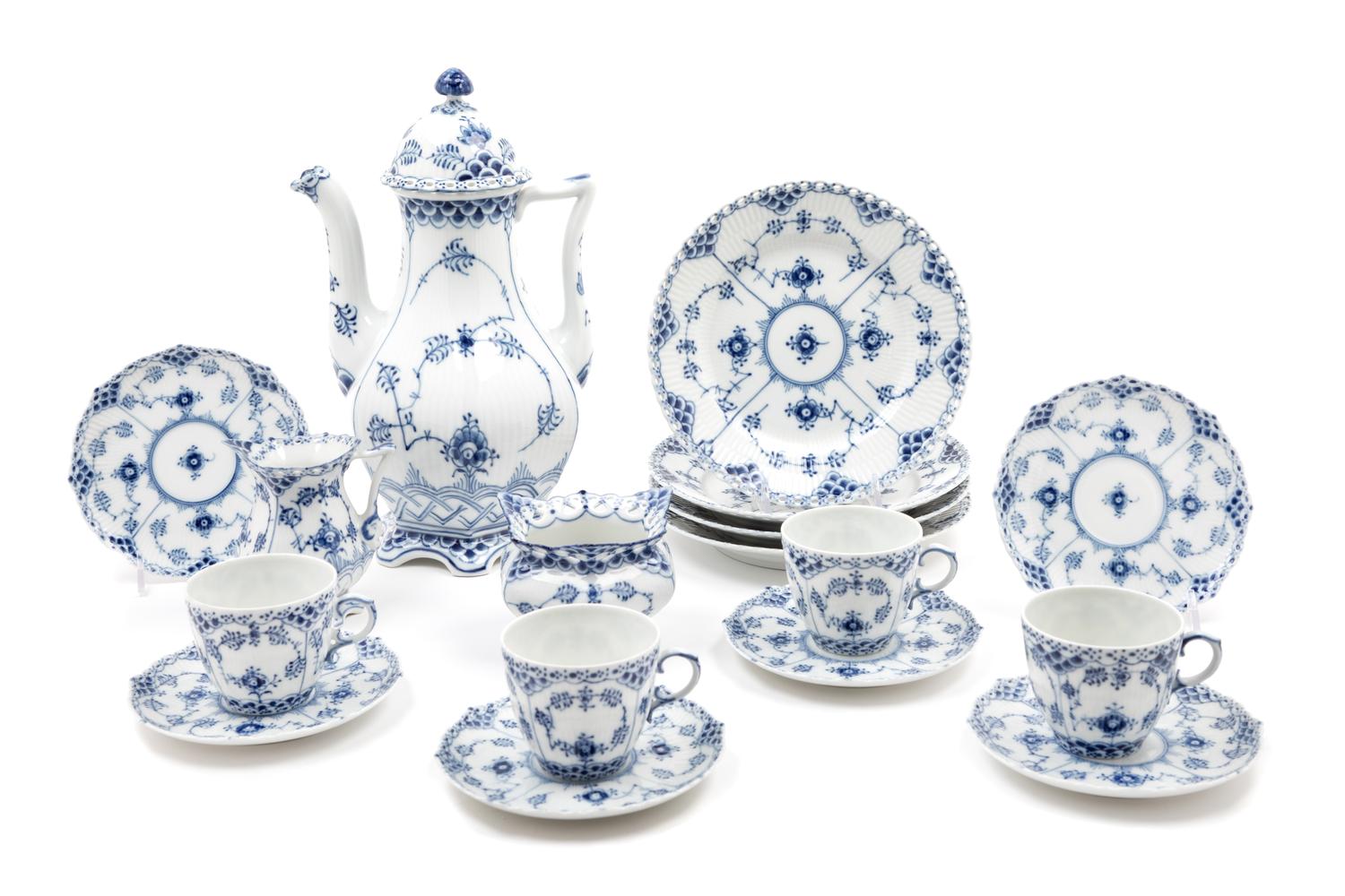 A Royal Copenhagen Porcelain Coffee Service