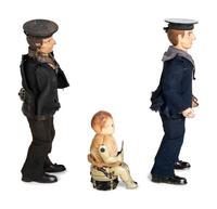 Three German Tin Windup Figural Toys