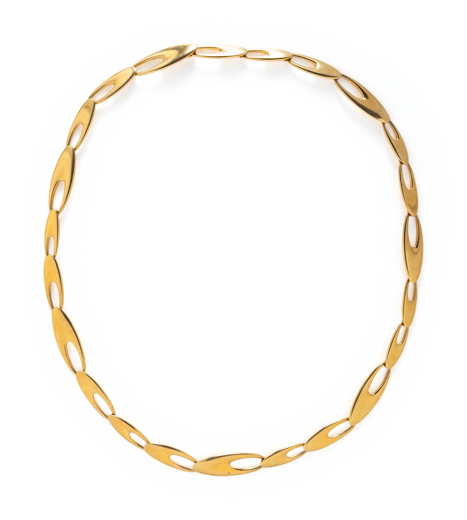 GEORG JENSEN, YELLOW GOLD NECKLACE