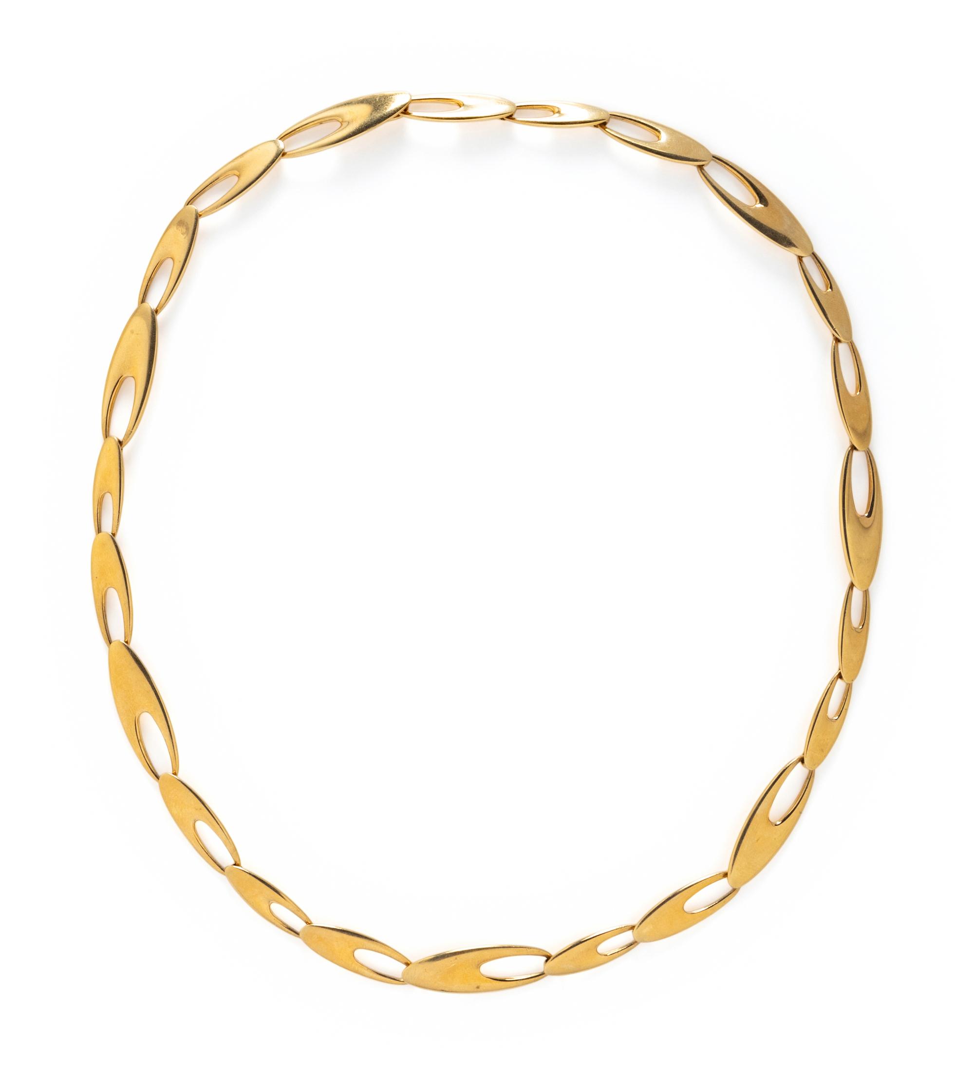 GEORG JENSEN, YELLOW GOLD NECKLACE