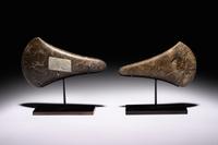 Two Early European Stone Axe Heads