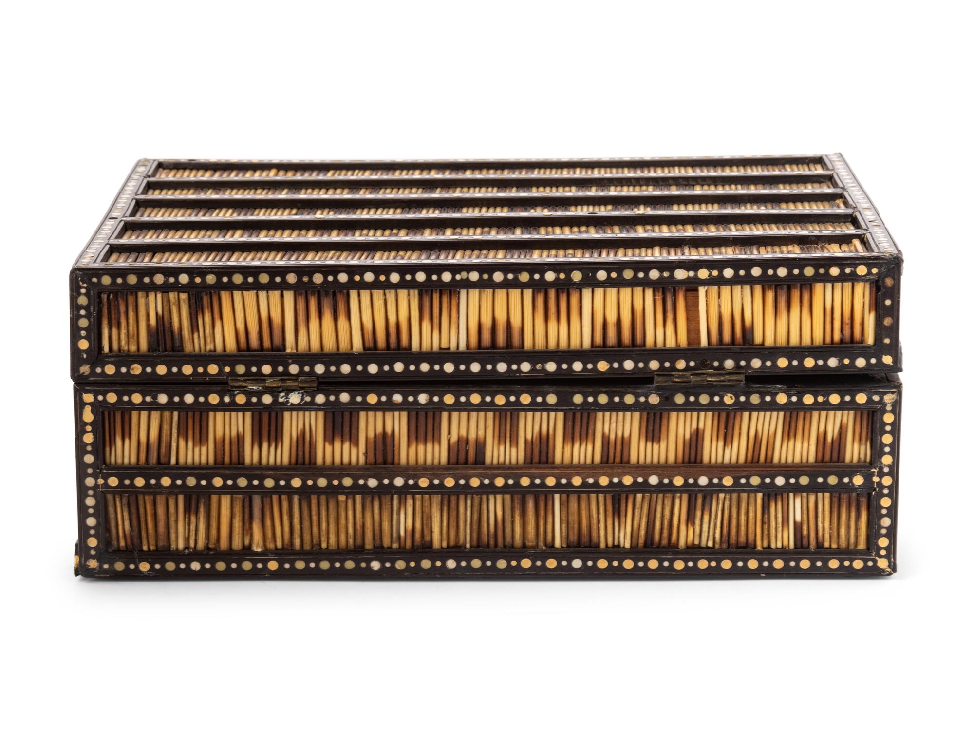 An Anglo-Indian Porcupine Quill Box