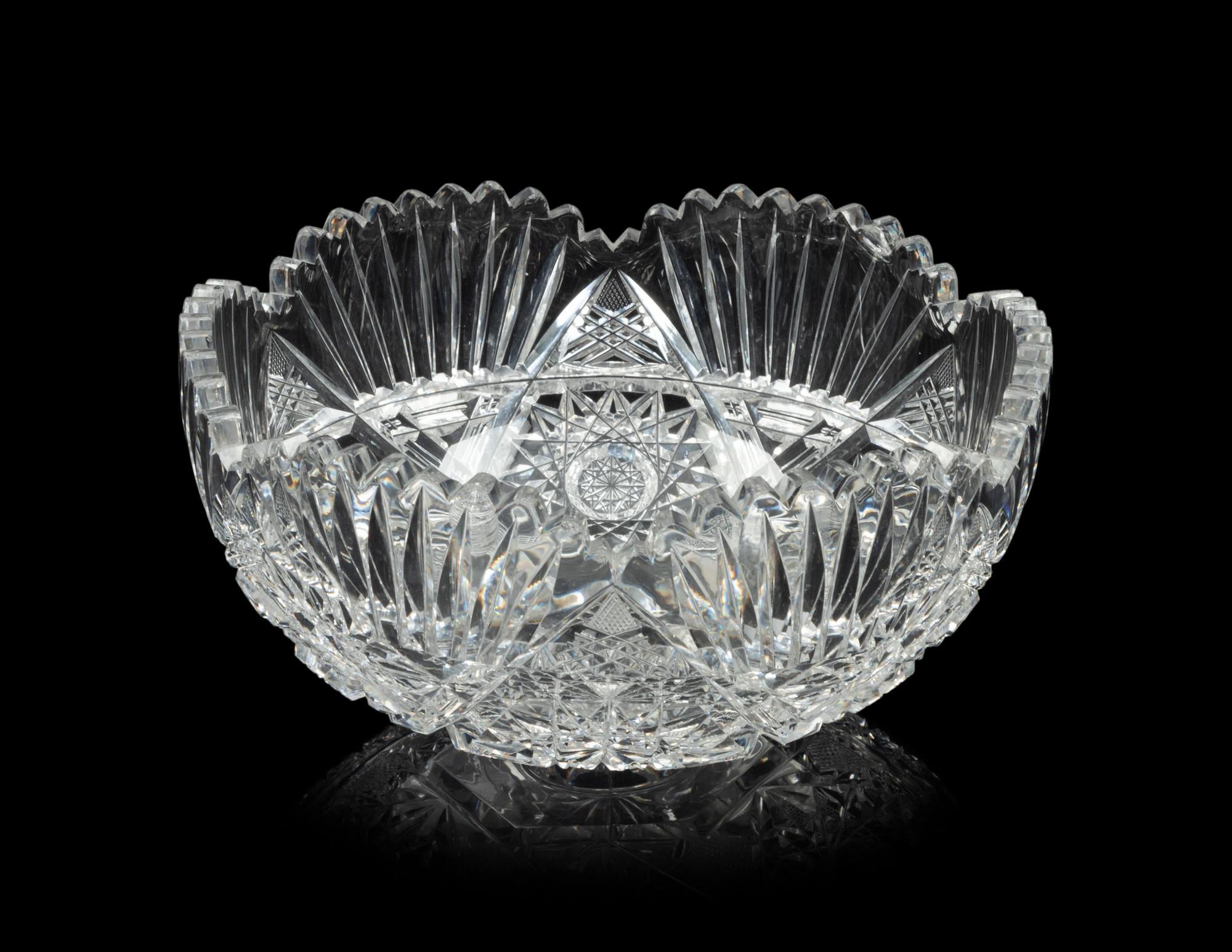 A Collection of Cut Glass Bowls