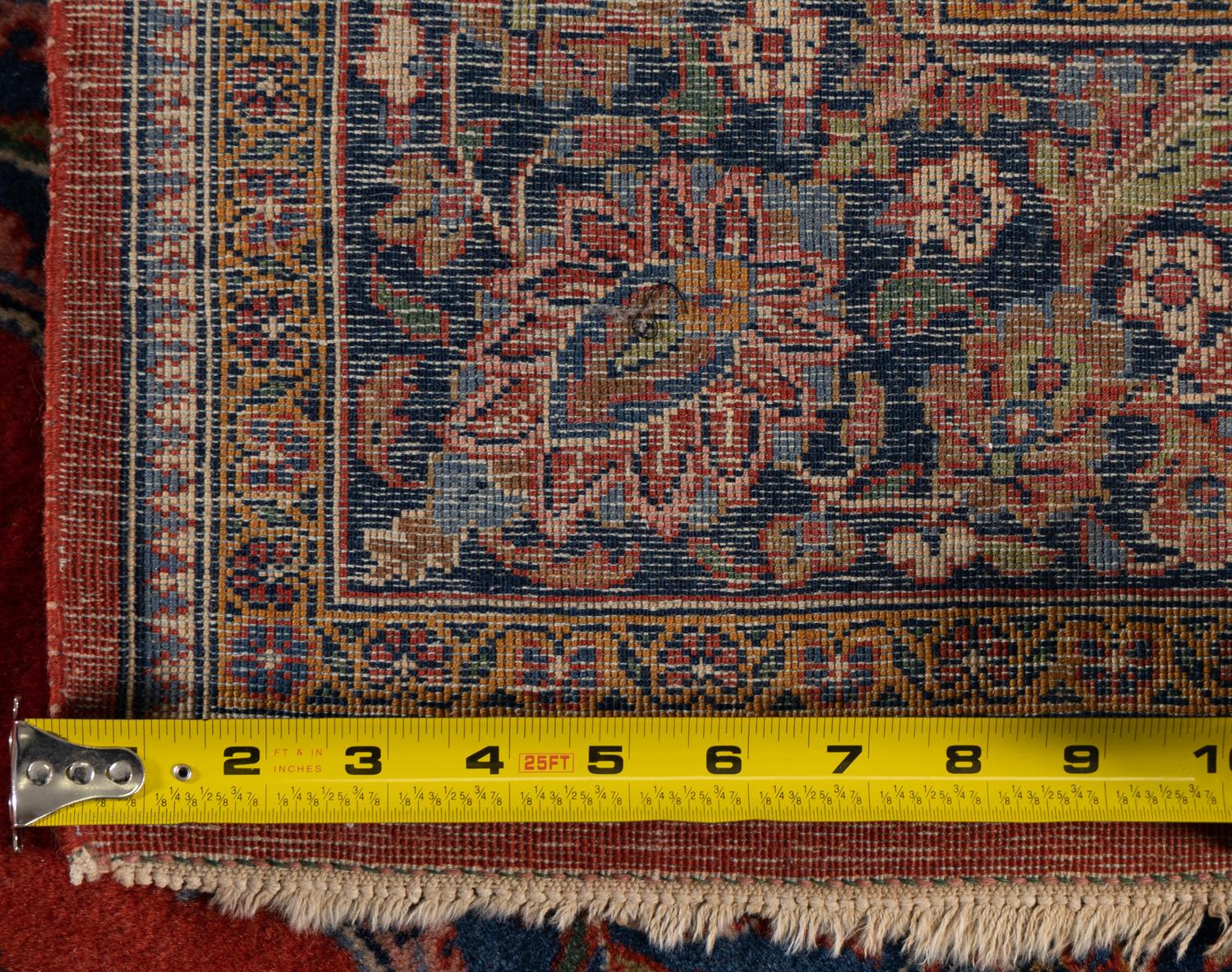 A Kashan Wool Prayer Rug