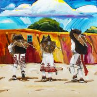 Mateo Romero 30 x 30 inches — (Cochiti, b. 1966)