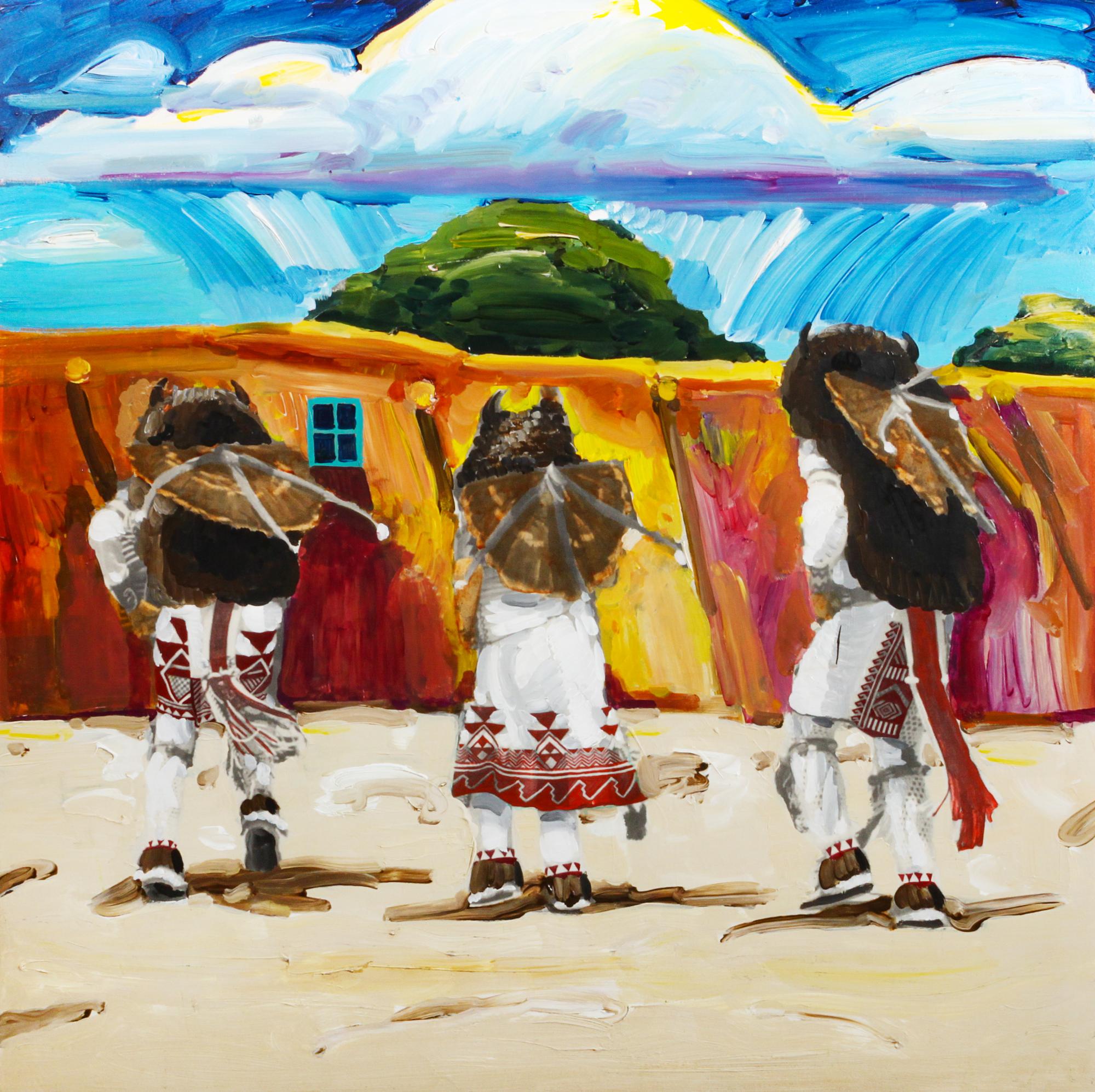 Mateo Romero 30 x 30 inches — (Cochiti, b. 1966)