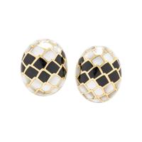 ANGELA CUMMINGS, YELLOW GOLD, BLACK JADE, AND MOTHER-OF-PEARL DEMI PARURE